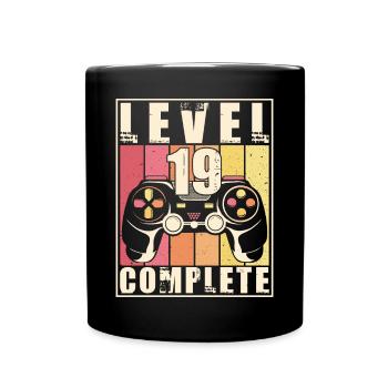 19th Birthday Level 19 Complete 19 Years Gift - Full Colour Mug - black - Front