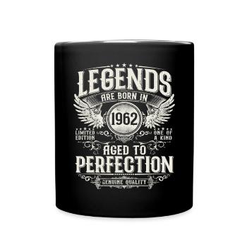 Millésime 1962 Born Legends Cadeau d’anniversaire - Mug uni - noir - Devant