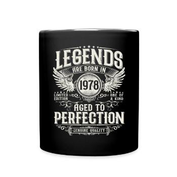 Né en 1978 Legends Cadeau d’anniversaire - Mug uni - noir - Devant