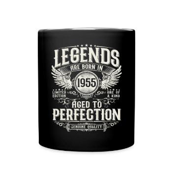 Millésime 1955 Born Legends Cadeau d’anniversaire - Mug uni - noir - Devant
