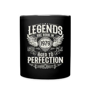 Né en 1979 Legends Cadeau d’anniversaire - Mug uni - noir - Devant