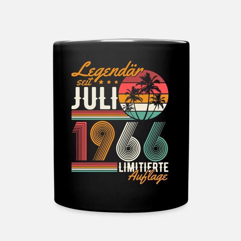 Legendär Juli 1966 Jahrgang Geburtstag Geschenk - Tasse einfarbig - Schwarz