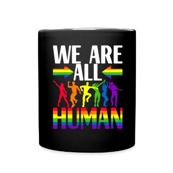 Fierté gaie LGBTQ - Mug uni - noir - Devant