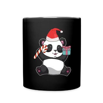 Panda de Noël - Mug uni - noir - Devant