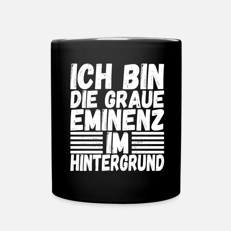 Lustige Sprüche Introvertiert - Tasse einfarbig - Schwarz