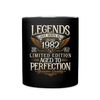 Né en 1982 Legends Cadeau d’anniversaire - Mug uni - noir - Devant