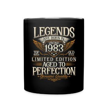 Né en 1983 Legends Cadeau d’anniversaire - Mug uni - noir - Devant