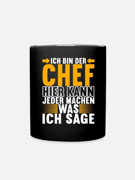 Abteilungsleiter Chef - Tasse einfarbig - Schwarz
