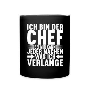 Abteilungsleiter Chef - Tasse einfarbig - Schwarz - Vorne