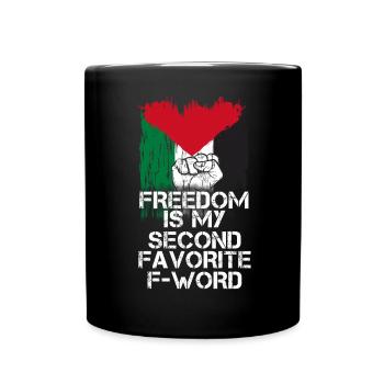 Palestine Tshirt Hommes Enfants Femmes Palestine - Mug uni - noir - Devant