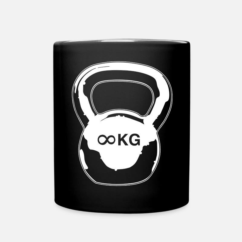 Kettlebell - Tasse einfarbig - Schwarz