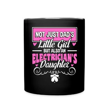Elektrikerin - Tasse einfarbig - Schwarz - Vorne