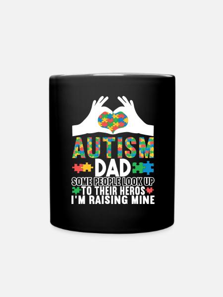 Autisme autistique Papa Autiste - Mug uni - noir