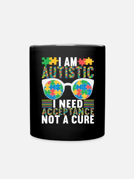 Autisme autistique Autiste - Mug uni - noir