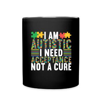 Autisme autistique Autiste - Mug uni - noir - Devant