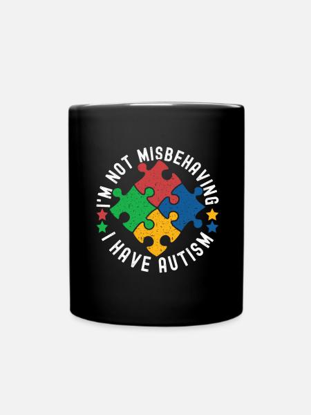 Autisme autistique Autiste - Mug uni - noir