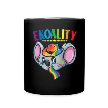 Fierté gaie LGBTQ - Mug uni - noir - Devant