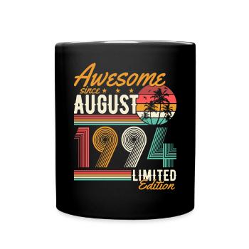 Août 1994 Born Birthday Retro - Mug uni - noir - Devant