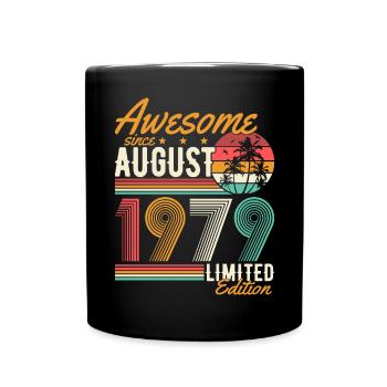 Août 1979 Naissance Anniversaire Rétro - Mug uni - noir - Devant