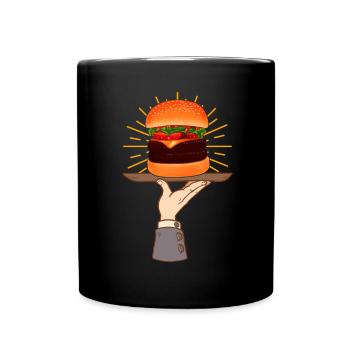 Hamburgers de restauration rapide - Mug uni - noir - Devant