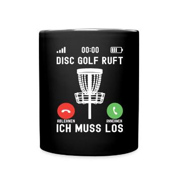 Disc Golf Disc Golfer - Full Colour Mug - black - Front