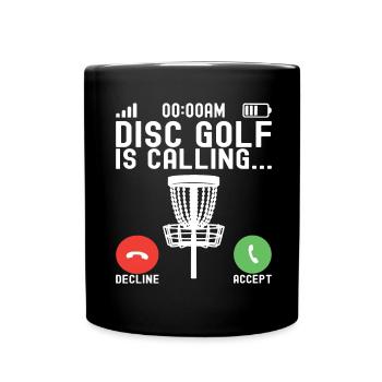 Disc Golf Disc Golfer - Full Colour Mug - black - Front