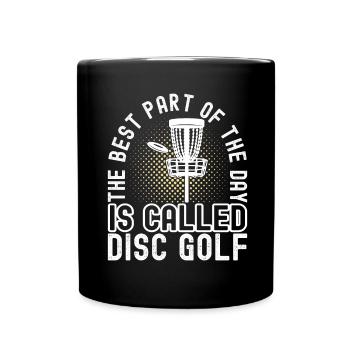 Disc Golf Disc Golfer - Full Colour Mug - black - Front