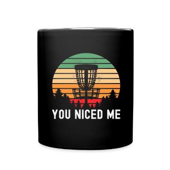 Disc Golf Disc Golfer - Full Colour Mug - black - Front