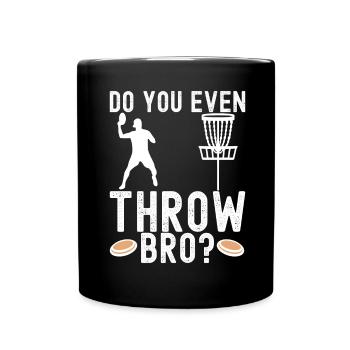 Disc Golf Disc Golfer - Full Colour Mug - black - Front