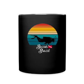 Buzios Brazil Diving - Tasse einfarbig - Schwarz - Vorne