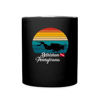 Bethlehem Pennsylvania Diving - Tasse einfarbig - Schwarz - Vorne