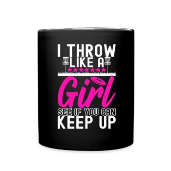 Disc Golf Disc Golfer - Full Colour Mug - black - Front