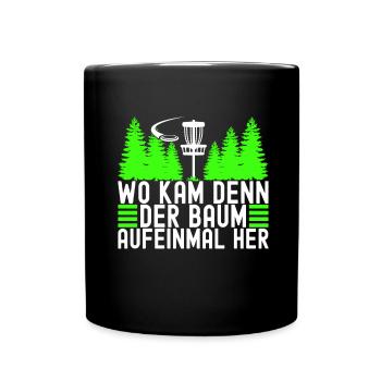Disc Golf Disc Golfer - Tasse einfarbig - Schwarz - Vorne