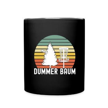 Disc Golf Disc Golfer - Tasse einfarbig - Schwarz - Vorne
