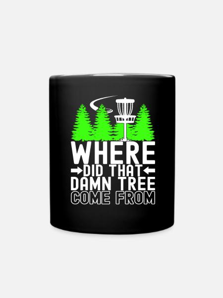 Disc Golf Disc Golfer - Tasse einfarbig - Schwarz