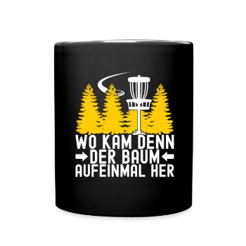 Disc Golf Disc Golfer - Tasse einfarbig - Schwarz - Vorne