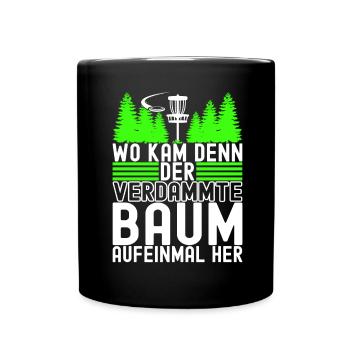 Disc Golf Disc Golfer - Tasse einfarbig - Schwarz - Vorne