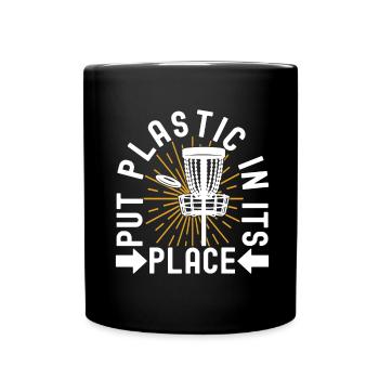 Disc Golf Disc Golfer - Full Colour Mug - black - Front
