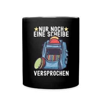Disc Golf Disc Golfer - Tasse einfarbig - Schwarz - Vorne