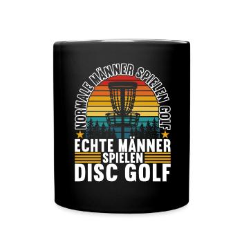 Disc Golf Disc Golfer - Tasse einfarbig - Schwarz - Vorne