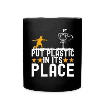 Disc Golf Disc Golfer - Full Colour Mug - black - Front