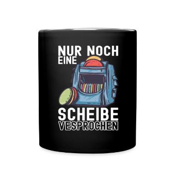 Disc Golf Disc Golfer - Tasse einfarbig - Schwarz - Vorne