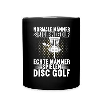 Disc Golf Disc Golfer - Tasse einfarbig - Schwarz - Vorne