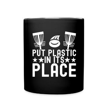 Disc Golf Disc Golfer - Full Colour Mug - black - Front