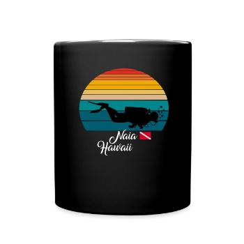 Naia Hawaii Diving - Tasse einfarbig - Schwarz - Vorne