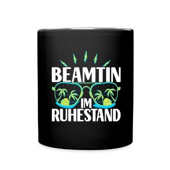 Beamter Beamtin Verbeamtung - Tasse einfarbig - Schwarz - Vorne