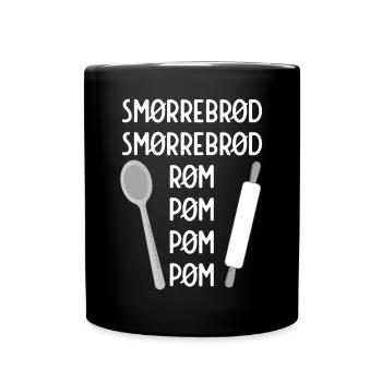 Smørrebrød - Tasse einfarbig - Schwarz - Vorne