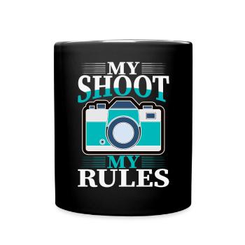 Photography Camera Lens My Shoot - Tasse einfarbig - Schwarz - Vorne