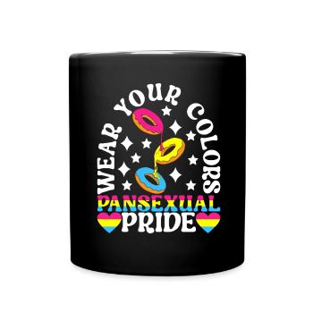 LGBTQ Pansexual - Full Colour Mug - black - Front
