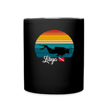 Libya Scuba Diving Gift - Tasse einfarbig - Schwarz - Vorne